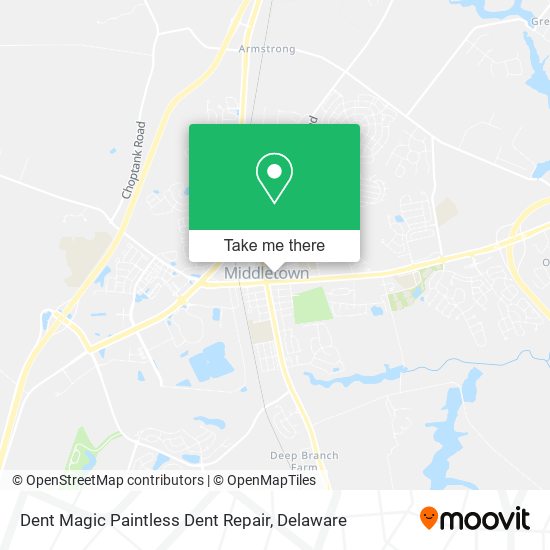 Mapa de Dent Magic Paintless Dent Repair