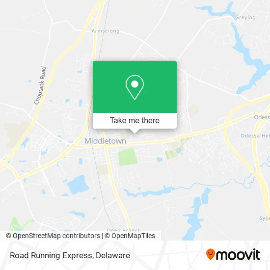Road Running Express map
