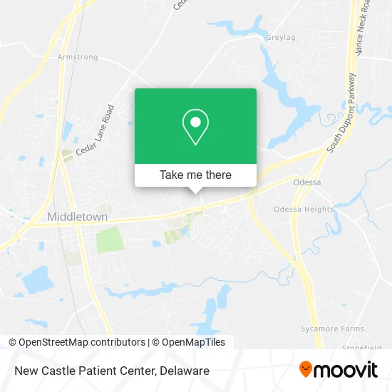 New Castle Patient Center map