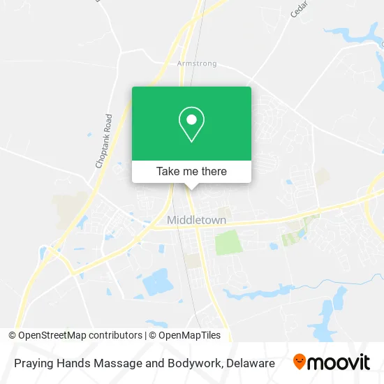 Praying Hands Massage and Bodywork map