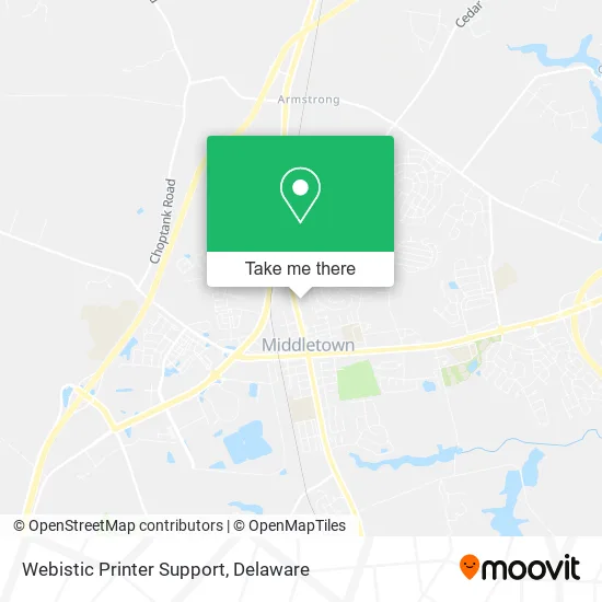 Webistic Printer Support map