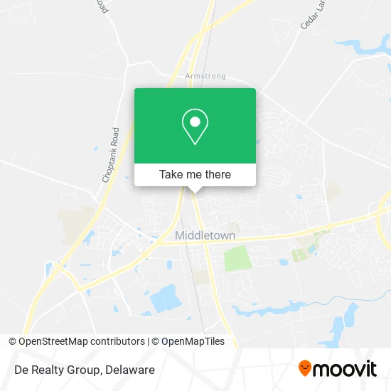 De Realty Group map