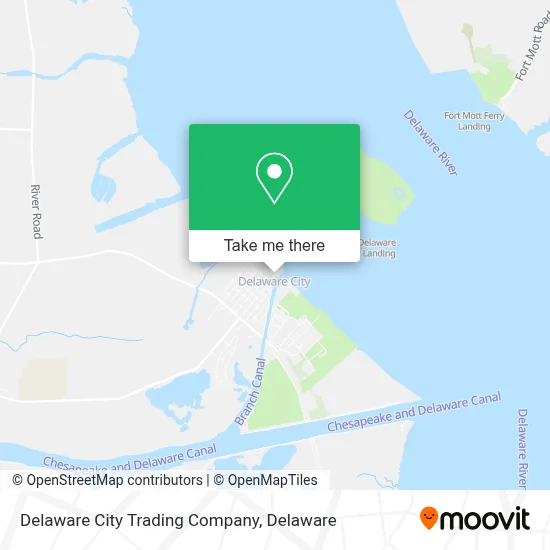 Delaware City Trading Company map