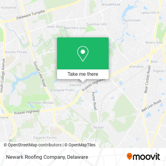 Mapa de Newark Roofing Company