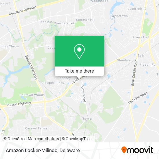 Mapa de Amazon Locker-Milindo