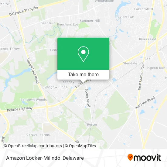 Mapa de Amazon Locker-Milindo