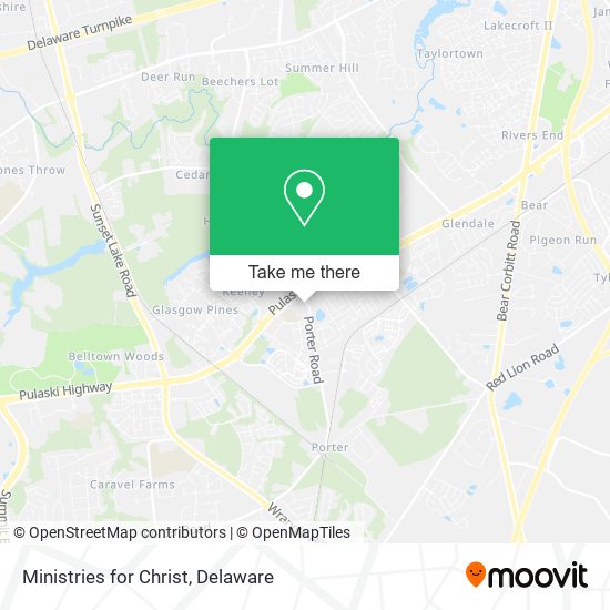 Ministries for Christ map