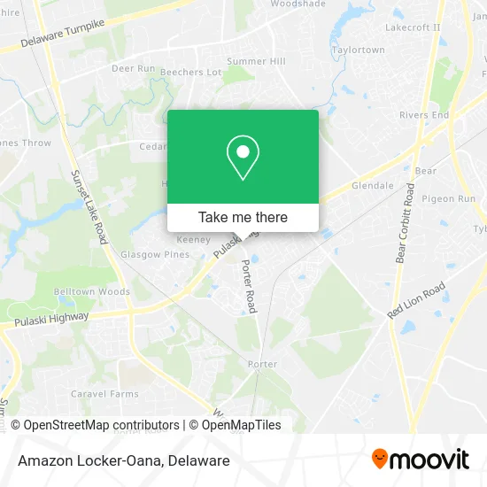 Amazon Locker-Oana map