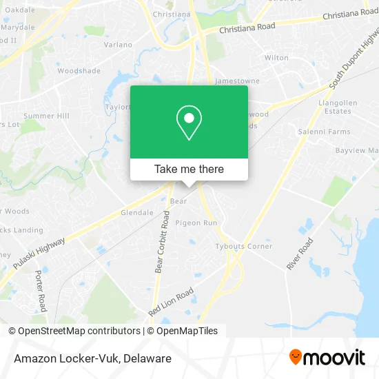 Amazon Locker-Vuk map
