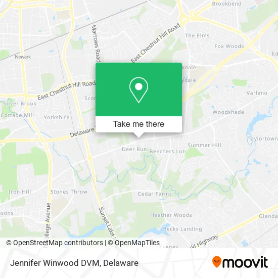 Jennifer Winwood DVM map