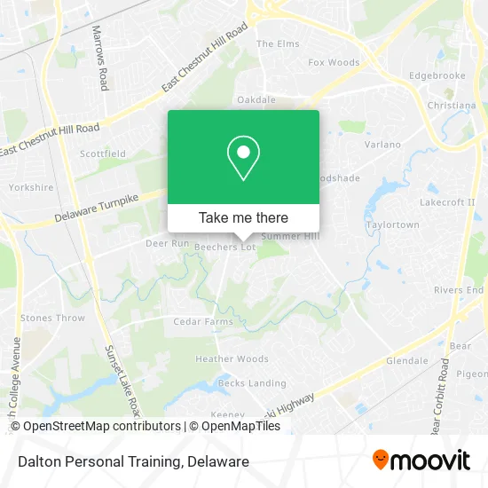 Dalton Personal Training map