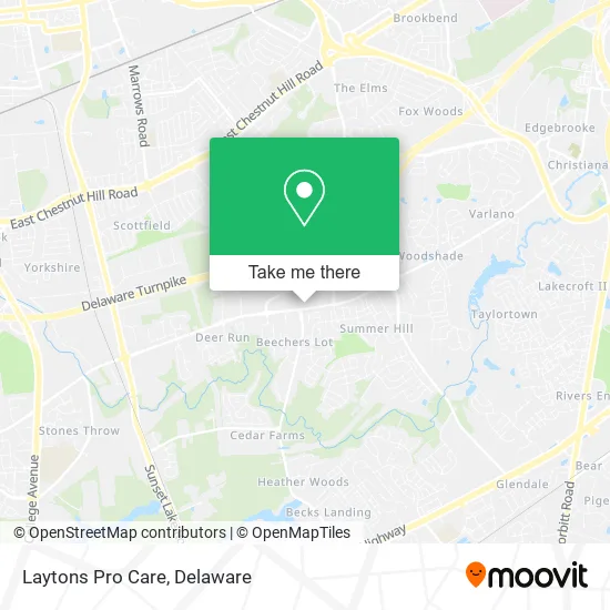 Laytons Pro Care map