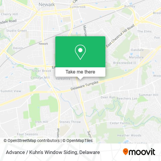 Advance / Kuhn's Window Siding map