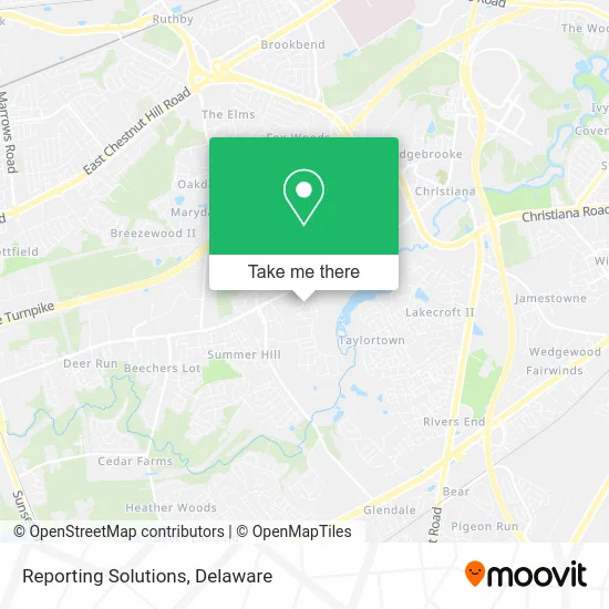 Reporting Solutions map