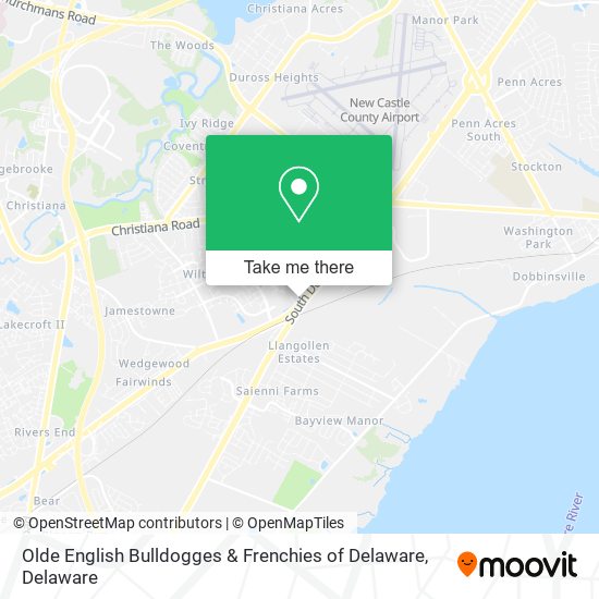 Olde English Bulldogges & Frenchies of Delaware map