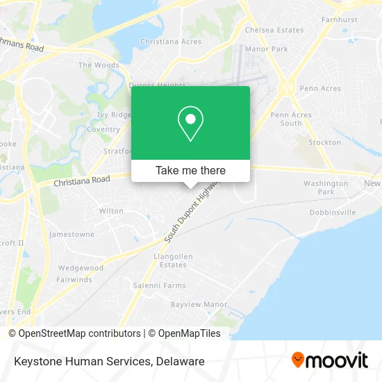 Keystone Human Services map