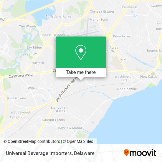 Universal Beverage Importers map