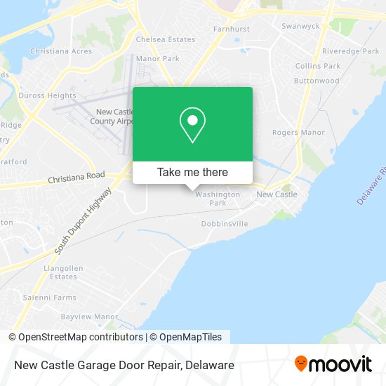 New Castle Garage Door Repair map