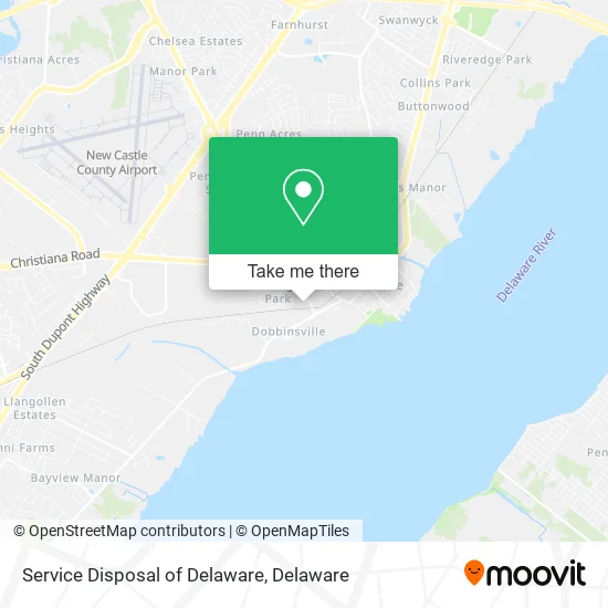 Service Disposal of Delaware map