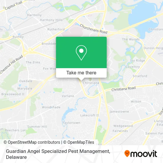 Guardian Angel Specialized Pest Management map