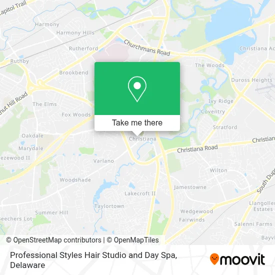 Professional Styles Hair Studio and Day Spa map