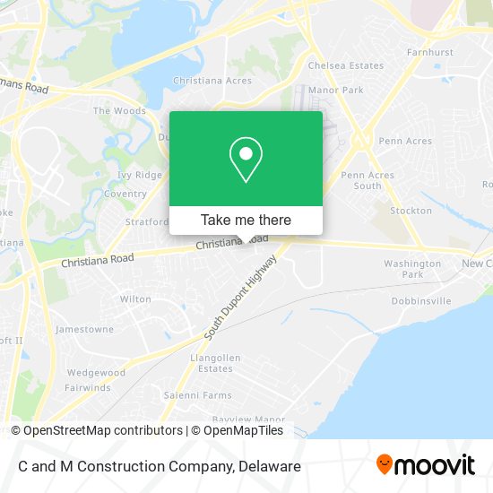 C and M Construction Company map