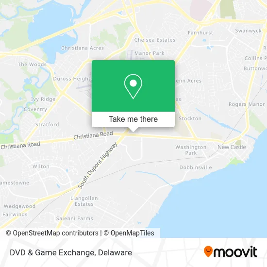 DVD & Game Exchange map