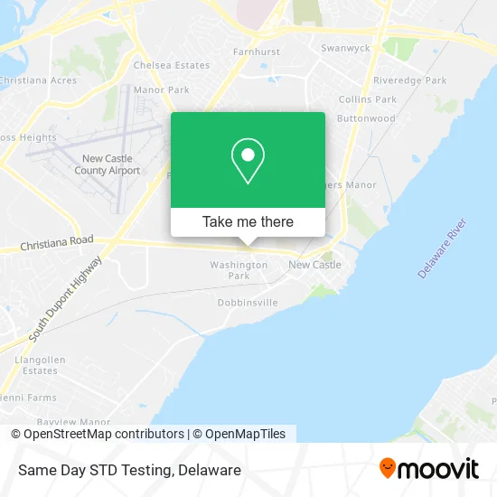 Same Day STD Testing map