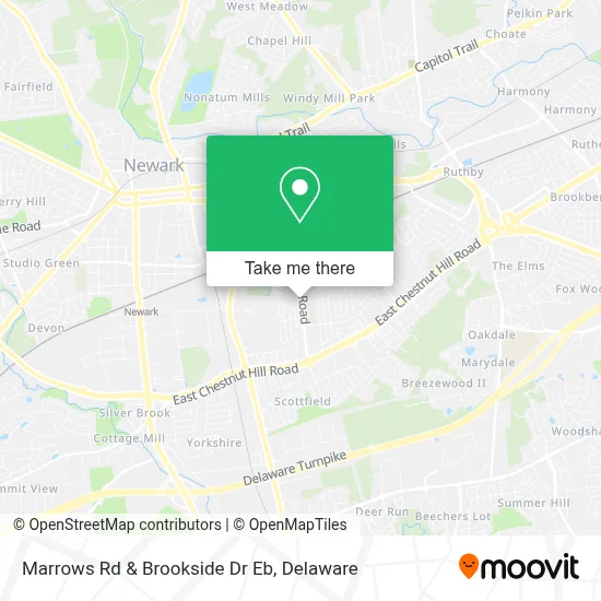 Marrows Rd & Brookside Dr Eb map