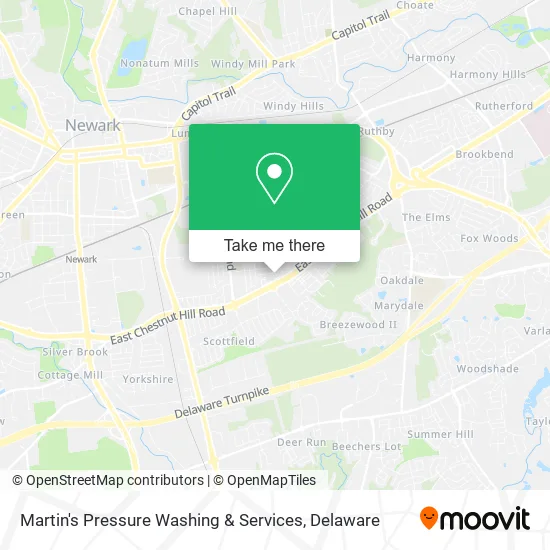 Martin's Pressure Washing & Services map
