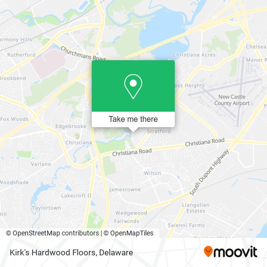 Kirk's Hardwood Floors map