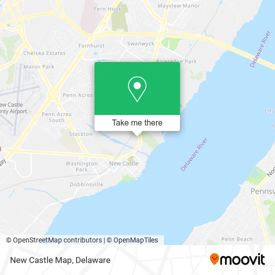 New Castle Map map