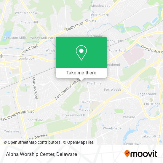 Alpha Worship Center map