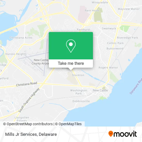 Mills Jr Services map