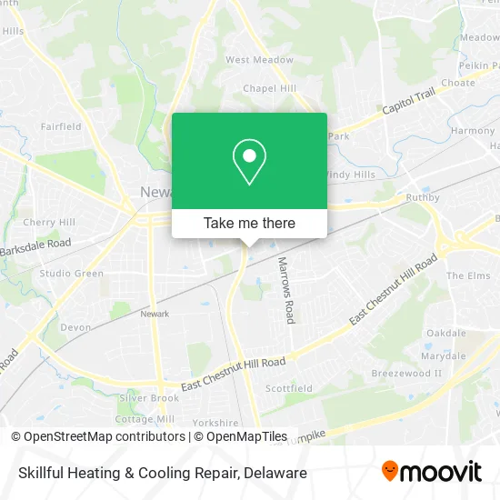 Skillful Heating & Cooling Repair map