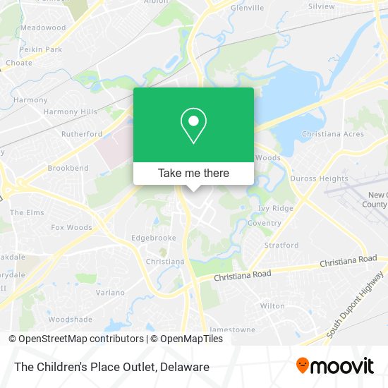 The Children's Place Outlet map