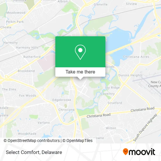 Select Comfort map