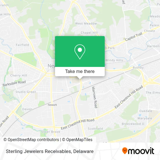 Sterling Jewelers Receivables map