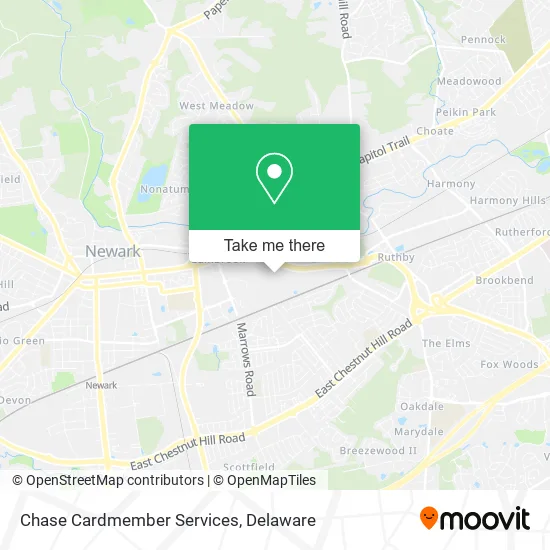 Chase Cardmember Services map