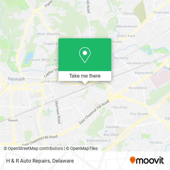 H & R Auto Repairs map