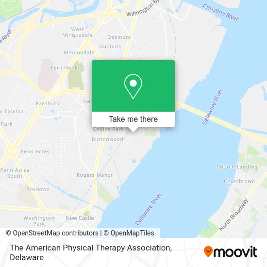 The American Physical Therapy Association map