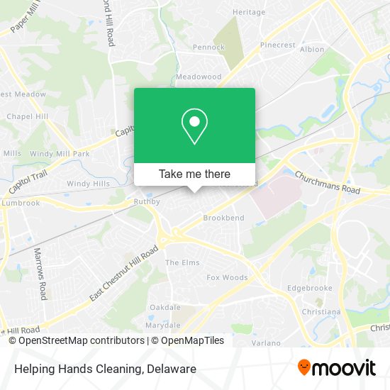 Helping Hands Cleaning map