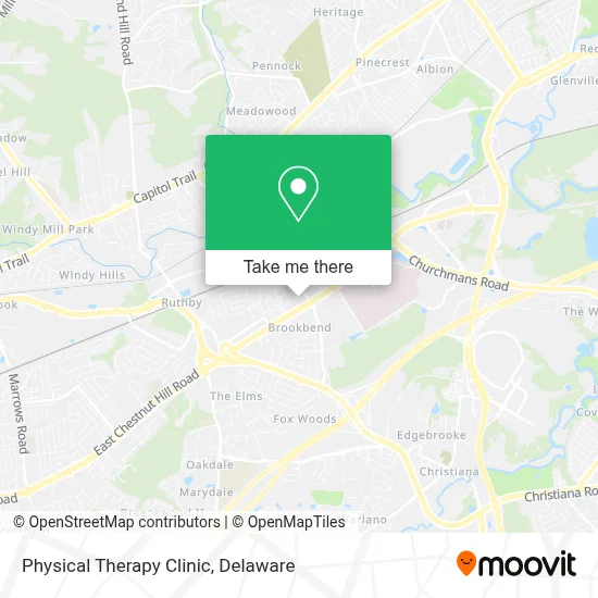 Physical Therapy Clinic map