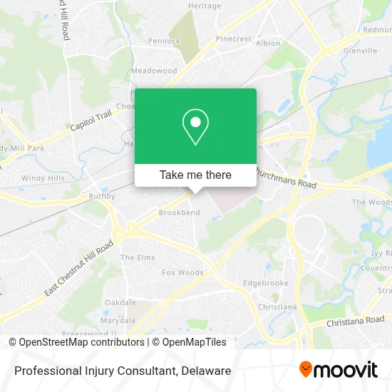 Professional Injury Consultant map