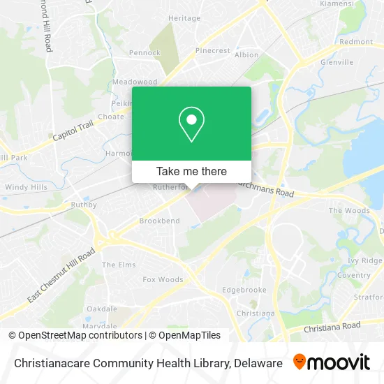 Christianacare Community Health Library map