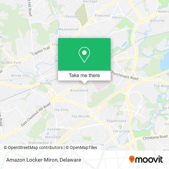 Mapa de Amazon Locker-Miron