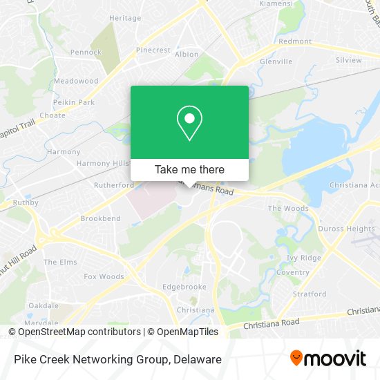 Mapa de Pike Creek Networking Group