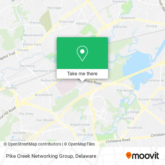 Pike Creek Networking Group map