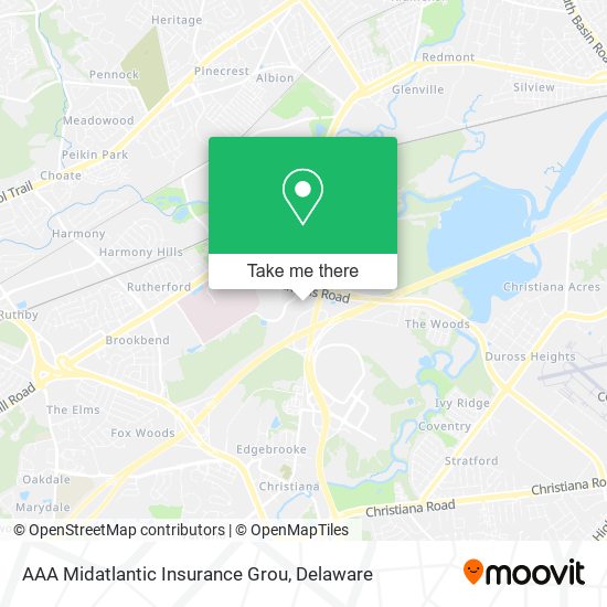AAA Midatlantic Insurance Grou map