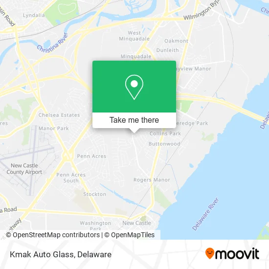 Mapa de Kmak Auto Glass